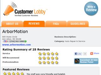 customer lobby example reviews